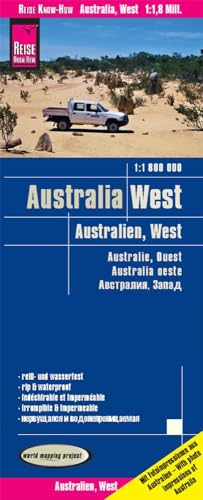 Reise Know-How Landkarte Australien, West / Australia, West (1:1.800.000): reiß- und wasserfest (world mapping project)