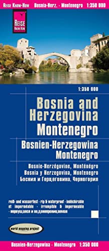 Reise Know-How Landkarte Bosnien-Herzegowina, Montenegro (1:350.000): world mapping project Edition: 2. updated on 8. Jan. 2020: reiß- und wasserfest (world mapping project)