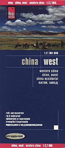 Reise Know-How Landkarte China, West (1:2.700.000): world mapping project: World Mapping Project. Reiß- und wasserfest von Reise Know-How Rump GmbH