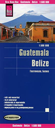 Reise Know-How Landkarte Guatemala, Belize (1:500.000): world mapping project