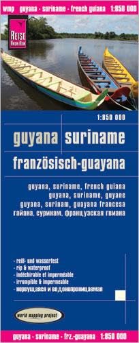 Reise Know-How Landkarte Guyana, Suriname, Französisch-Guayana (1:850.000): world mapping project: World Mapping Project. Reiß- und wasserfest von Reise Know-How Rump GmbH