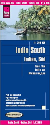 Reise Know-How Landkarte Indien, Süd / India, South (1:1.200.000): reiß- und wasserfest (world mapping project)