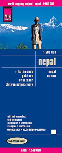 Reise Know-How Landkarte Nepal (1:500.000): world mapping project