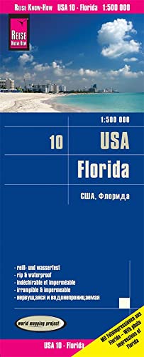 Reise Know-How Landkarte USA 10, Florida (1:500.000): reiß- und wasserfest (world mapping project) von Reise Know-How Rump GmbH