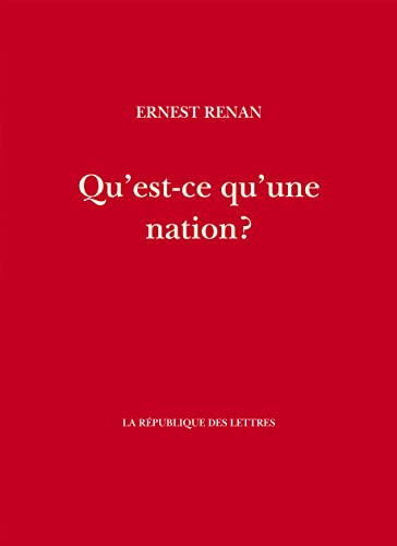 Qu'est-ce qu'une nation ? von REPUBLIQUE LETT