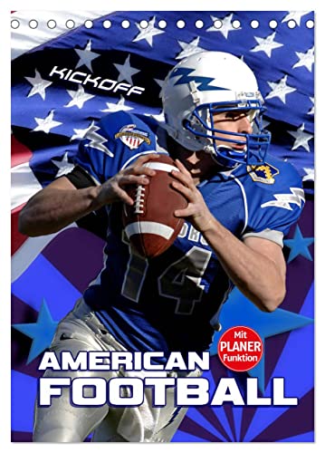 American Football - Kickoff (Tischkalender 2024 DIN A5 hoch), CALVENDO Monatskalender von CALVENDO