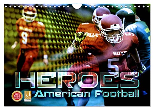 HEROES - American Football (Wandkalender 2024 DIN A4 quer), CALVENDO Monatskalender von CALVENDO