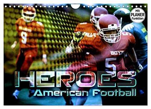 HEROES - American Football (Wandkalender 2025 DIN A4 quer), CALVENDO Monatskalender von CALVENDO