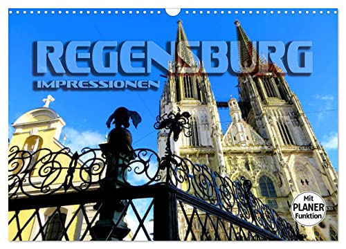REGENSBURG - Impressionen (Wandkalender 2024 DIN A3 quer), CALVENDO Monatskalender