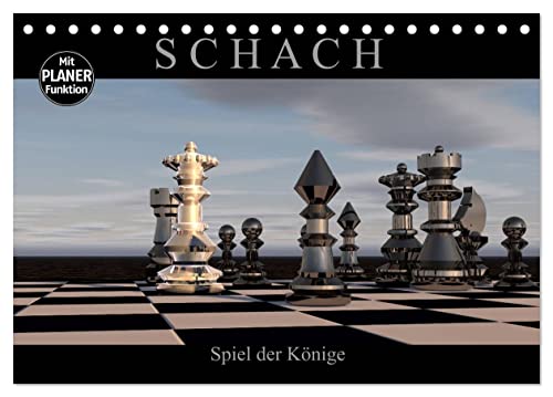 SCHACH - Spiel der Könige (Tischkalender 2024 DIN A5 quer), CALVENDO Monatskalender von CALVENDO