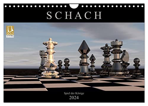 SCHACH - Spiel der Könige (Wandkalender 2024 DIN A4 quer), CALVENDO Monatskalender