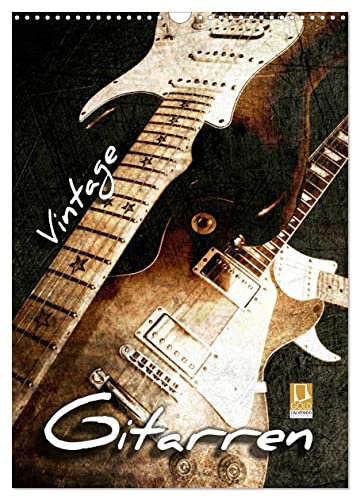 Vintage Gitarren (Wandkalender 2024 DIN A3 hoch), CALVENDO Monatskalender