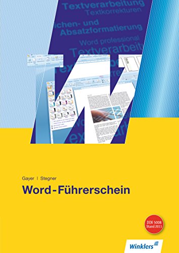 Word-Führerschein: Schülerband: Schulbuch von Winklers Verlag