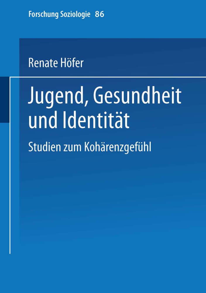 Jugend Gesundheit und Identität von VS Verlag für Sozialwissenschaften