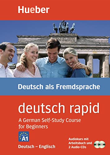 Deutsch rapid, 2 Cassetten und 2 Audio-CDs m. Begleitbuch, Deutsch-Englisch: A German Self-Study Course for Beginners. 2 CDs (116 Min.), 1 Lehrbuch (120 S., illustr)., 1 Grammatikbogen von Hueber Verlag GmbH