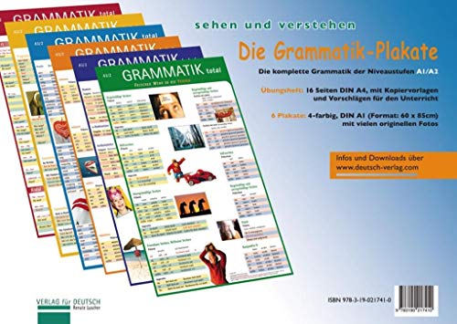 Die Grammatik-Plakate A1/A2: Übungsheft und 6 Plakate von Hueber