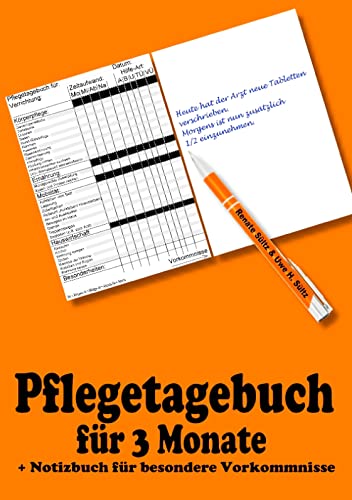Pflegetagebuch für 3 Monate - inkl. Notizbuch von Books on Demand