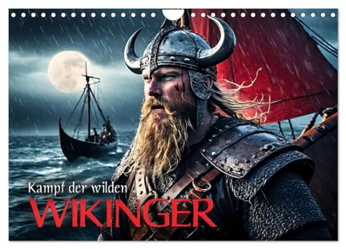 Kampf der wilden Wikinger (Wandkalender 2025 DIN A4 quer), CALVENDO Monatskalender
