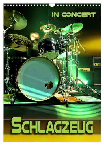 Schlagzeug in Concert (Wandkalender 2025 DIN A3 hoch), CALVENDO Monatskalender: Stimmungsvolle Konzertfotografien von Drum-Sets aus verschiedenen Perspektiven von CALVENDO