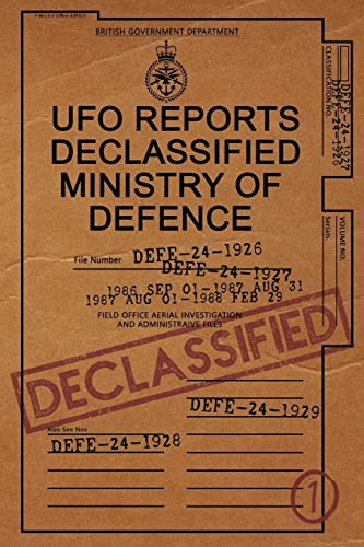 UFO Reports Declassified - Ministry Of Defence Vol 1: The only Ministry of Defence UFO Reports books in print. This book contains a range of genuine ... in Rendlesham Forest and much more.