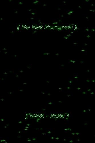 Do Not Research 2022-2023 von Blurb
