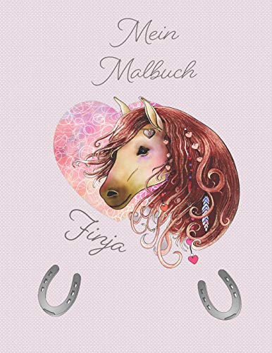 Mein Malbuch Finja: Personalisiertes Malbuch für Finja zum Kritzeln und malen für die kleinen und sammeln der Kunstwerke in einem gebundenem Buch von Independently Published