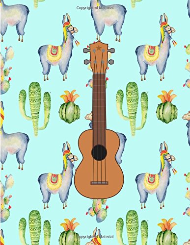Ukulele Lama Notenheft: Ukulele lernen,Noten lernen,Ukulele Songs schreiben, Heft mit Tabulatur und Linen für Akkorde und Saiten, 150 Seiten, Gr.L ( 22.23 x 28.26 ) von CreateSpace Independent Publishing Platform