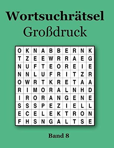 Wortsuchrätsel Großdruck Band 8 von udv