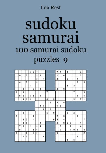 sudoku samurai: 100 samurai sudoku puzzles 9 sudoku samurai: 100 samurai sudoku puzzles 9