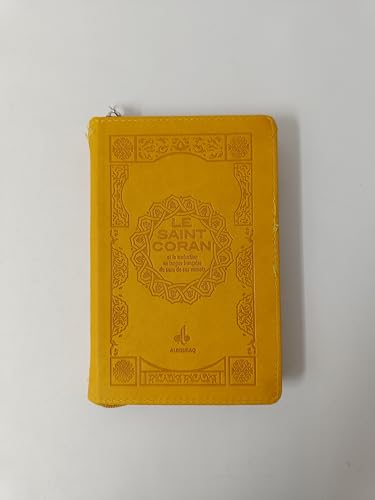 Saint Coran Français pochette (11 x 15 cm) - Couverture jaune von Albouraq éditions