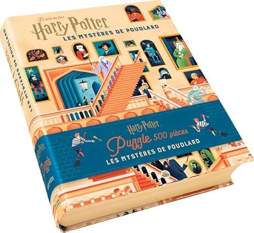 Harry potter, les mysteres de poudlard - livre et puzzle: Livre et puzzle 500 pièces