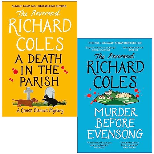 Canon Clement Mystery 2 Books Collection Set By Reverend Richard Coles (A Death in the Parish [Hardcover] & Murder Before Evensong)