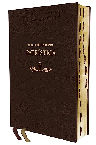 RVR, Biblia de Estudio Patrística, Leathersoft, Marrón, Interior a dos colores, con Índice, Palabras de Jesús en Rojo, Comfort Print: La Sabiduría del Cristianismo Antiguo, siglos I al VI