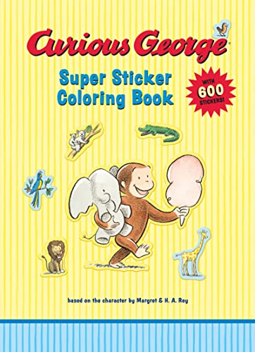 Curious George Super Sticker Coloring Book