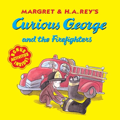 Curious George and the Firefighters (with bonus stickers and audio)