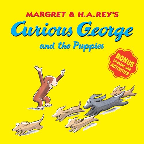 Curious George and the Puppies (with bonus stickers and audio): with free Audio website