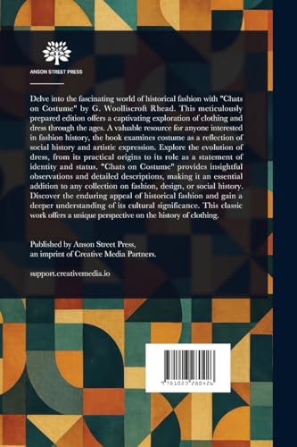Chats on Costume von Anson Street Press