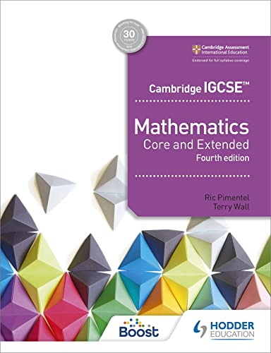 Cambridge Igcse Mathematics Core: Hodder Education Group