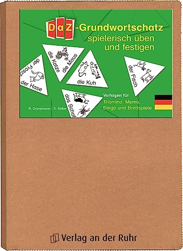 DaZ-Grundwortschatz spielerisch üben und festigen: Vorlagen für Triomino®, Memo, Bingo und Brettspiele von Verlag An Der Ruhr