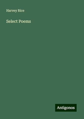 Select Poems von Antigonos Verlag