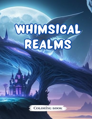 Whimsical Realms: A Fantasy World Coloring Adventure