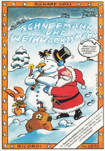 SCHNEEMANN UND WEIHNACHTSMANN FLUTE A BEC von Ricordi