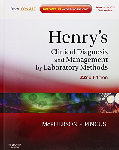 Mcpherson, R: Henry's Clinical Diagnosis and Management by L (CLINICAL DIAGNOSIS AND MANAGEMENT BY LABORATORY METHODS) von W B Saunders Co Ltd