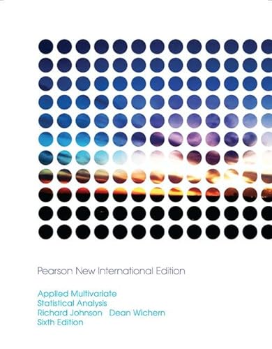 Applied Multivariate Statistical Analysis: Pearson New International Edition von Pearson Education Limited