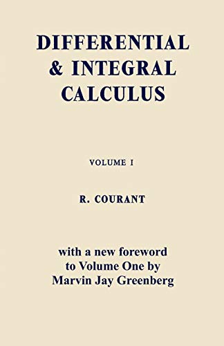 Differential and Integral Calculus, Vol. One