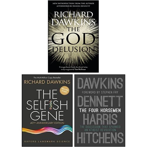 Richard Dawkins 3 Books Collection Set (The Selfish Gene, God Delusion, The Four Horsemen [Hardcover])