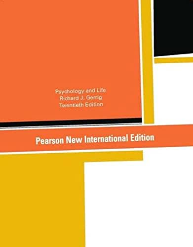 Psychology and Life: Pearson New International Edition von Pearson