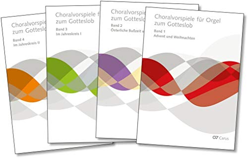 Choralvorspiele für Orgel zum Gotteslob: 4 Bände im Set (Musik zum Gotteslob) von Carus-Verlag Stuttgart