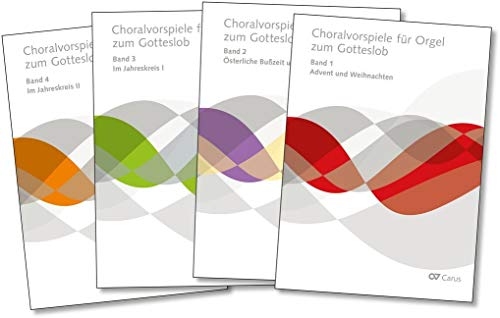 Choralvorspiele für Orgel zum Gotteslob: 4 Bände im Set (Musik zum Gotteslob) von CARUS