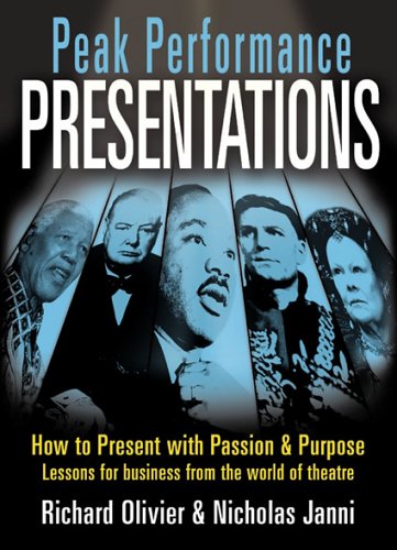 Peak Performance Presentations: Tools and Techniques from the World of the Theatre: How to Present with Passion and Presence Peak Performance Presentations: Tools and Techniques from the World of the Theatre: How to Present with Passion and Presence von Spiro Press
